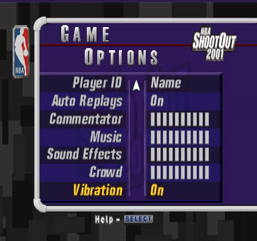 NBA ShootOut 2001 screenshot 5 for Playstation